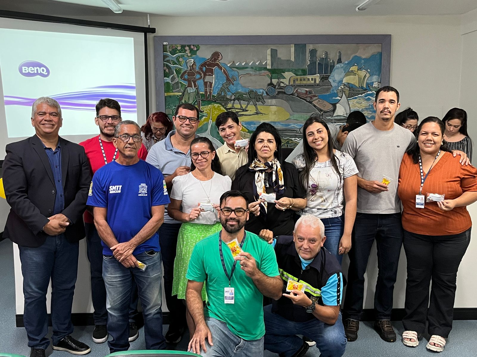 Nova gestão da SMTT de Aracaju homenageia aniversariantes do mês de janeiro - SMTT Aracaju